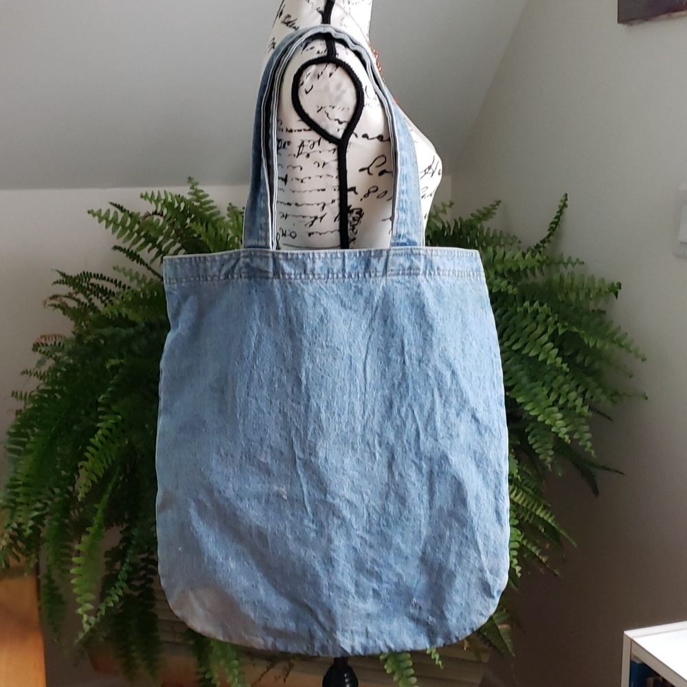 Vintage "Scottsdale Princess" Denim Tote Bag Made In Usa. View 4